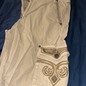 Khaki affliction cargo shorts